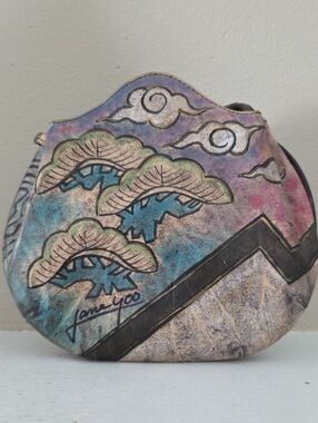 Jane Yoo Hand Painted Crossbody Bag